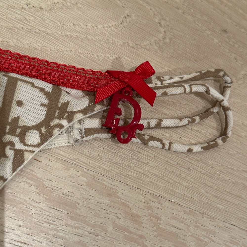 Christian Dior hardcore vintage Lingerie set 32b small thong Rare! - Picture 7 of 9